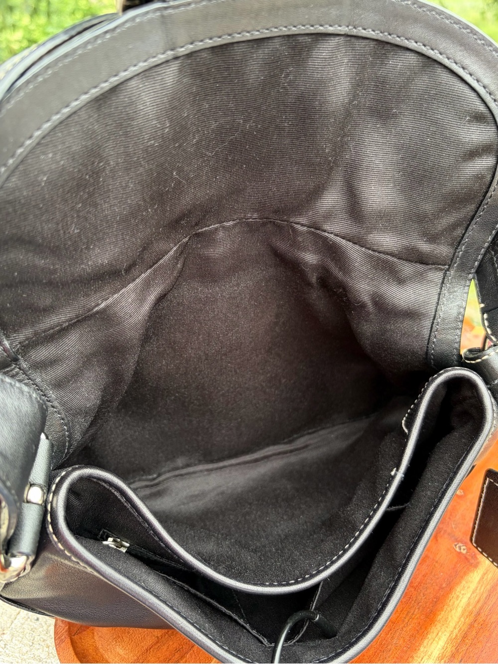 Vintage COACH Soho Flap Shoulder Bag Black Leather 10316 - Picture 7 of 17